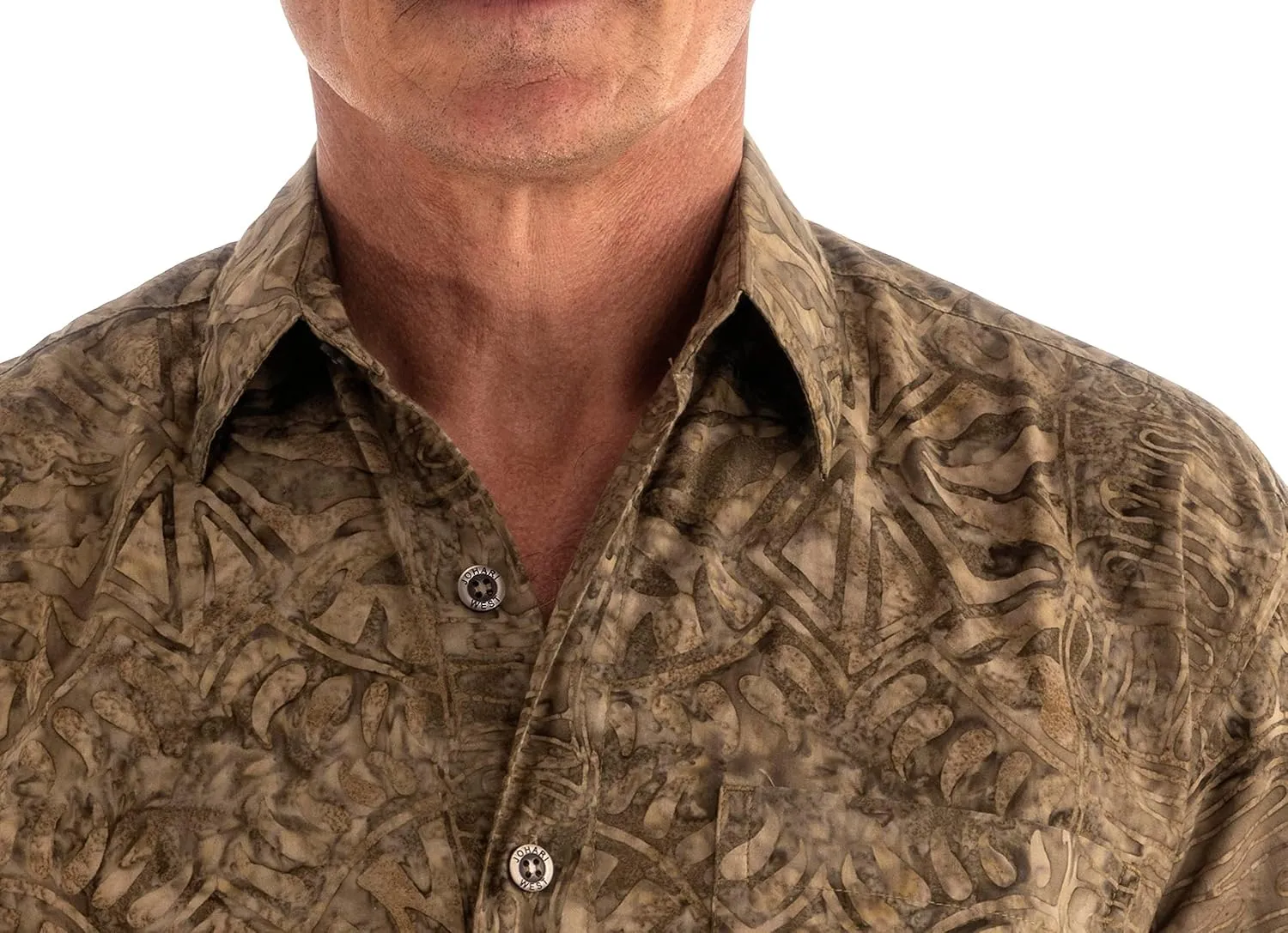 Men's Big and Tall Short Sleeve Tropical Hawaiian Cotton Shirt