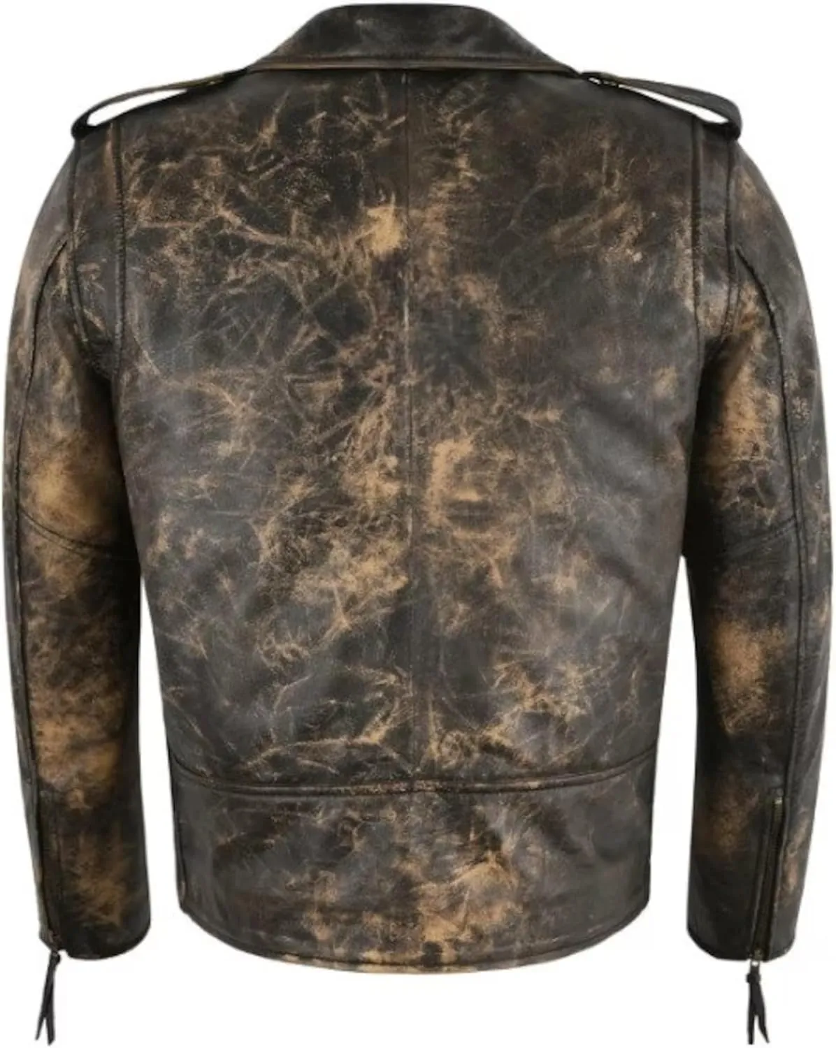Men's Cafe Racer Jacket-Vintage Retro Biker Leather Jacket-Cafe Racer Motorcycle Jacket