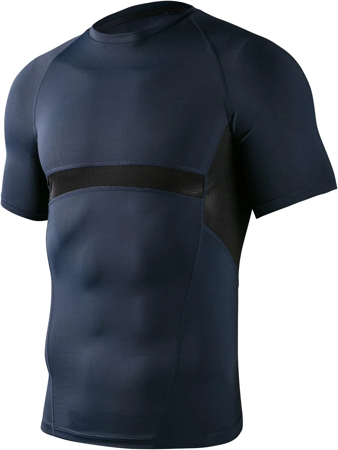 Men's Muscle Fit Tech Tees - Moisture-Wicking, Compression, Breathable Mesh