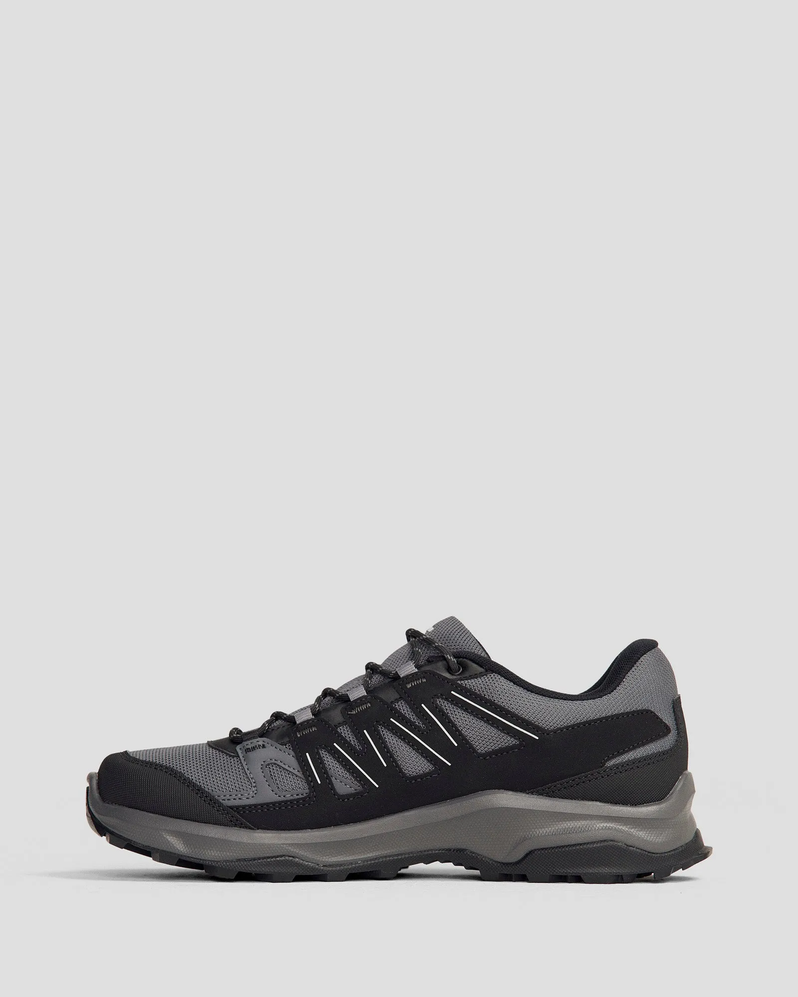 Men's Salomon Grivola Waterproof Hiking Shoe - Magnet/Black/Qush