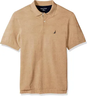 Nautica Men's Big & Tall Short Sleeve Stretch Solid Deck Polo Shirt
