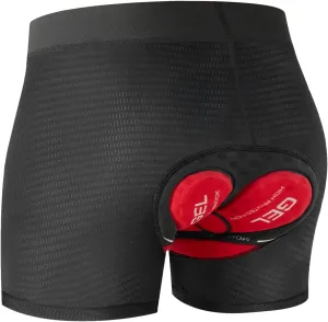 Niksa Cycling Underwear Men Absorbent, 5D Padded Gel Bike Shorts Men, Breathable Bike Liner Shorts for Mountain Biking Black