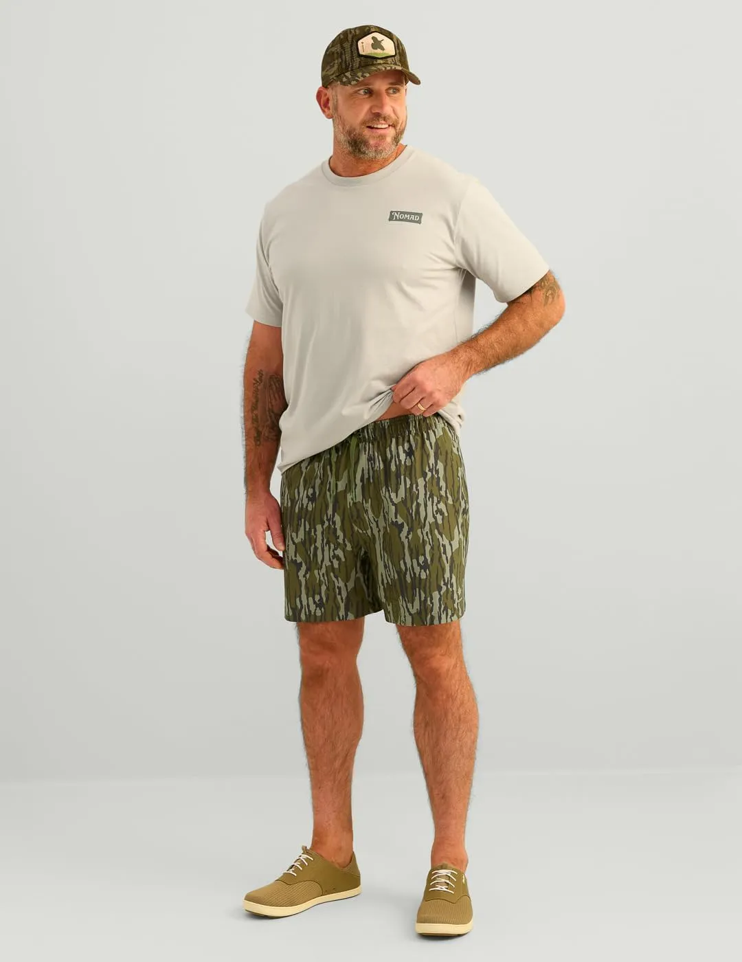 Nomad Men's Hobcaw, Performance Camo Hunting Shorts