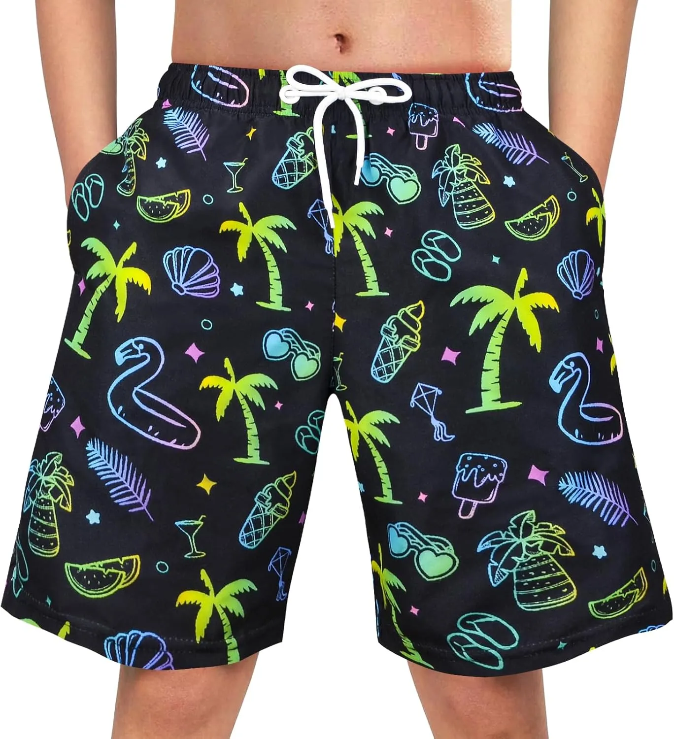 OlyPegic Boys Swim Trunks Swim Shorts Quick Dry Boys Bathing Suit Swimsuit Swimwear Toddler Kids Beach Board Shorts Youth