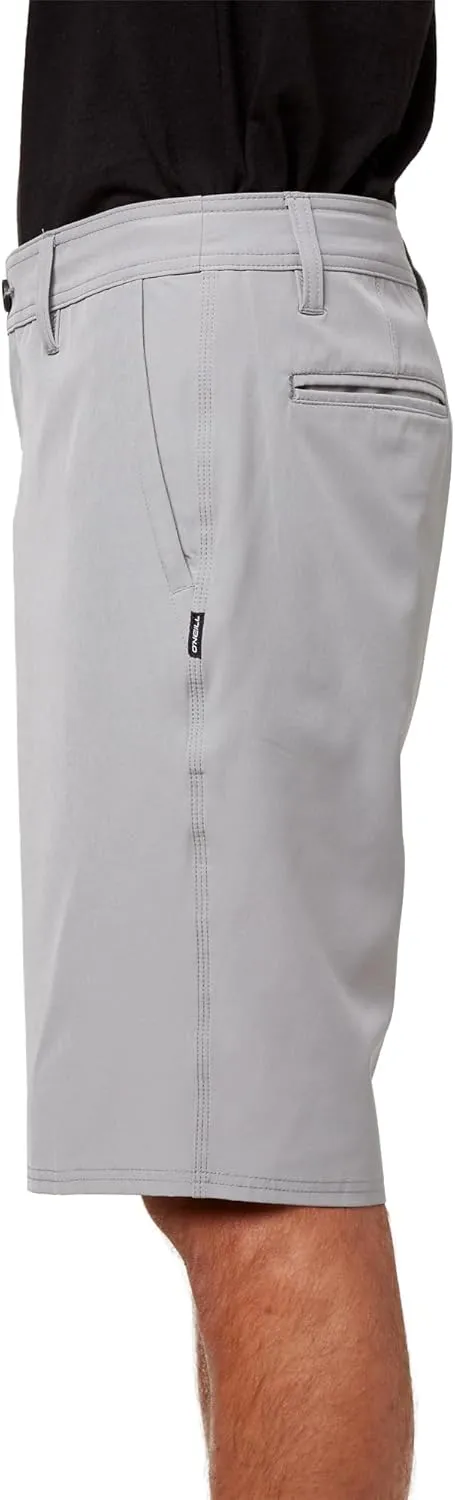 O'NEILL Men's 21 Inch Reserve Solid Hybrid Shorts - Water Resistant Mens Shorts with Quick Dry Stretch Fabric and Pockets