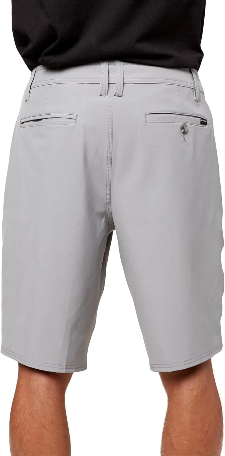 O'NEILL Men's 21 Inch Reserve Solid Hybrid Shorts - Water Resistant Mens Shorts with Quick Dry Stretch Fabric and Pockets
