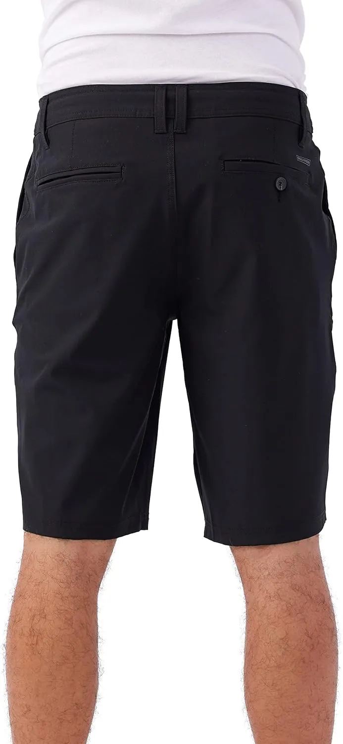 O'NEILL Men's 21 Inch Reserve Solid Hybrid Shorts - Water Resistant Mens Shorts with Quick Dry Stretch Fabric and Pockets