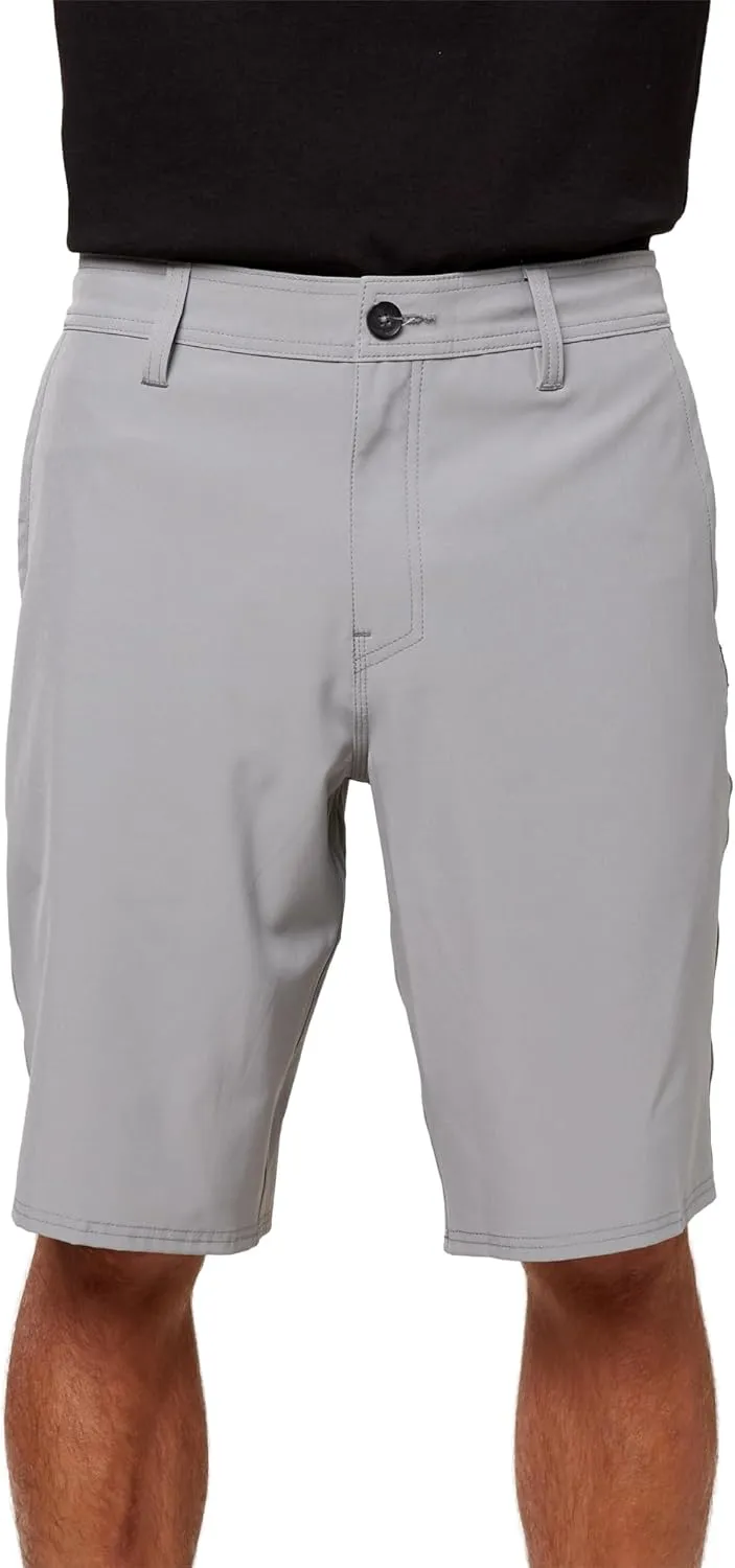 O'NEILL Men's 21 Inch Reserve Solid Hybrid Shorts - Water Resistant Mens Shorts with Quick Dry Stretch Fabric and Pockets