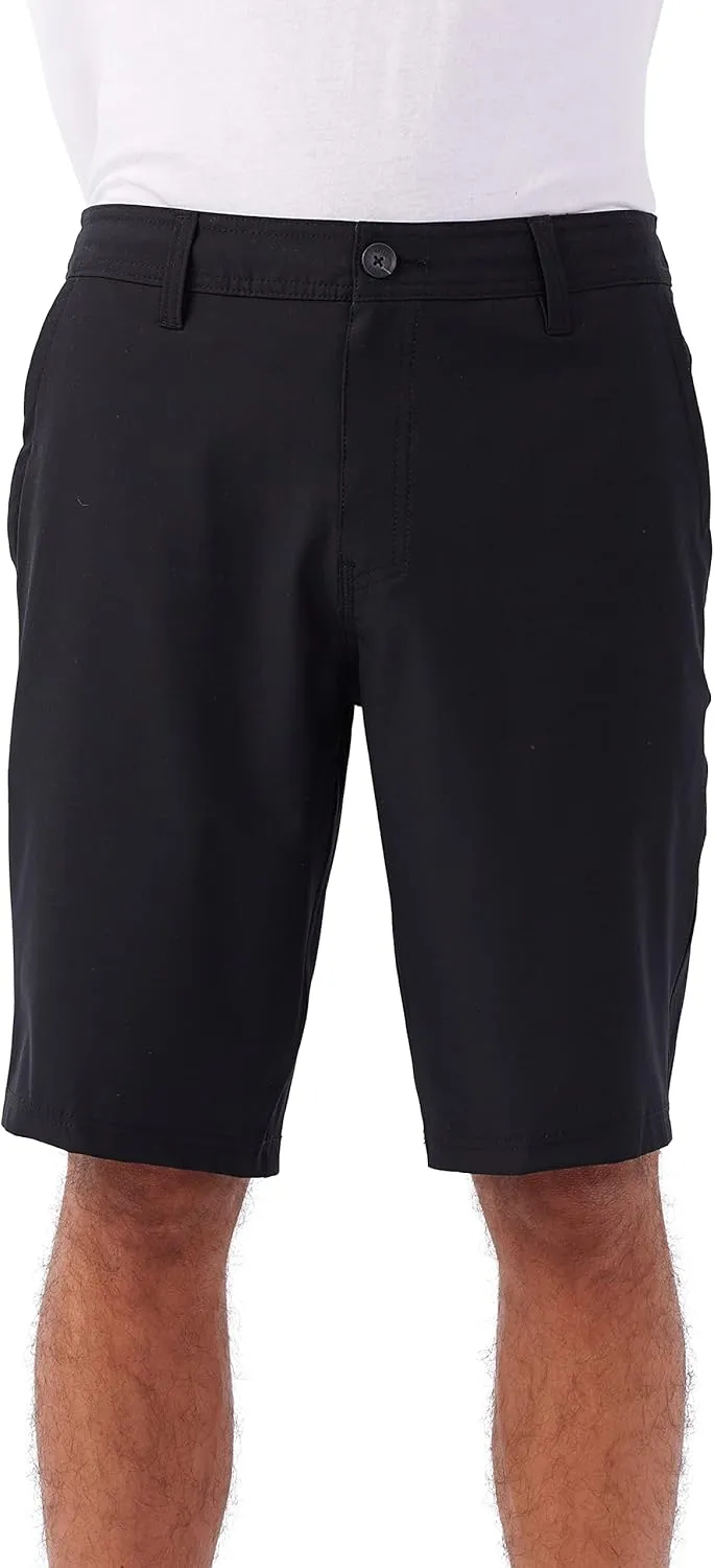 O'NEILL Men's 21 Inch Reserve Solid Hybrid Shorts - Water Resistant Mens Shorts with Quick Dry Stretch Fabric and Pockets
