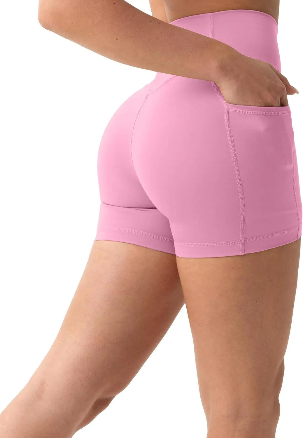 PAVOI ACTIVE Shorts with Pockets | Compressive High Waisted Butt Sculpting 4" & 6" Women's Biker Shorts | HiPerform XXS to 3X