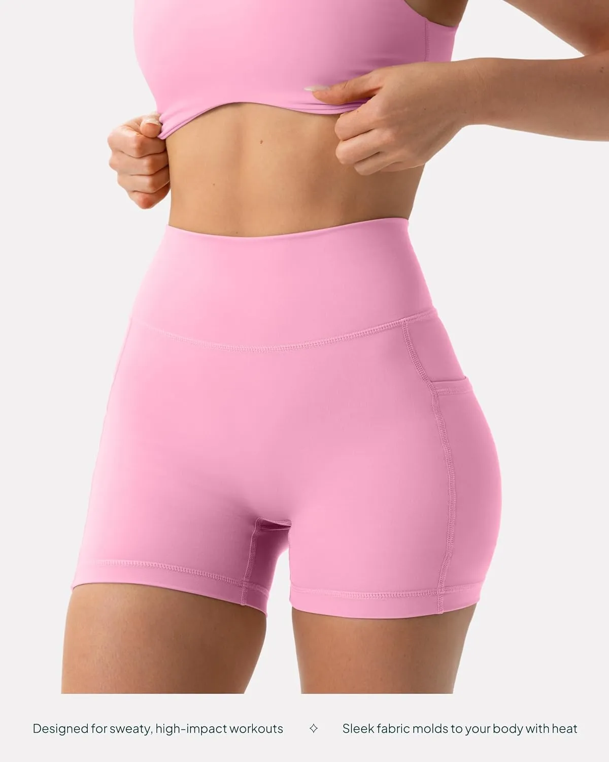 PAVOI ACTIVE Shorts with Pockets | Compressive High Waisted Butt Sculpting 4" & 6" Women's Biker Shorts | HiPerform XXS to 3X