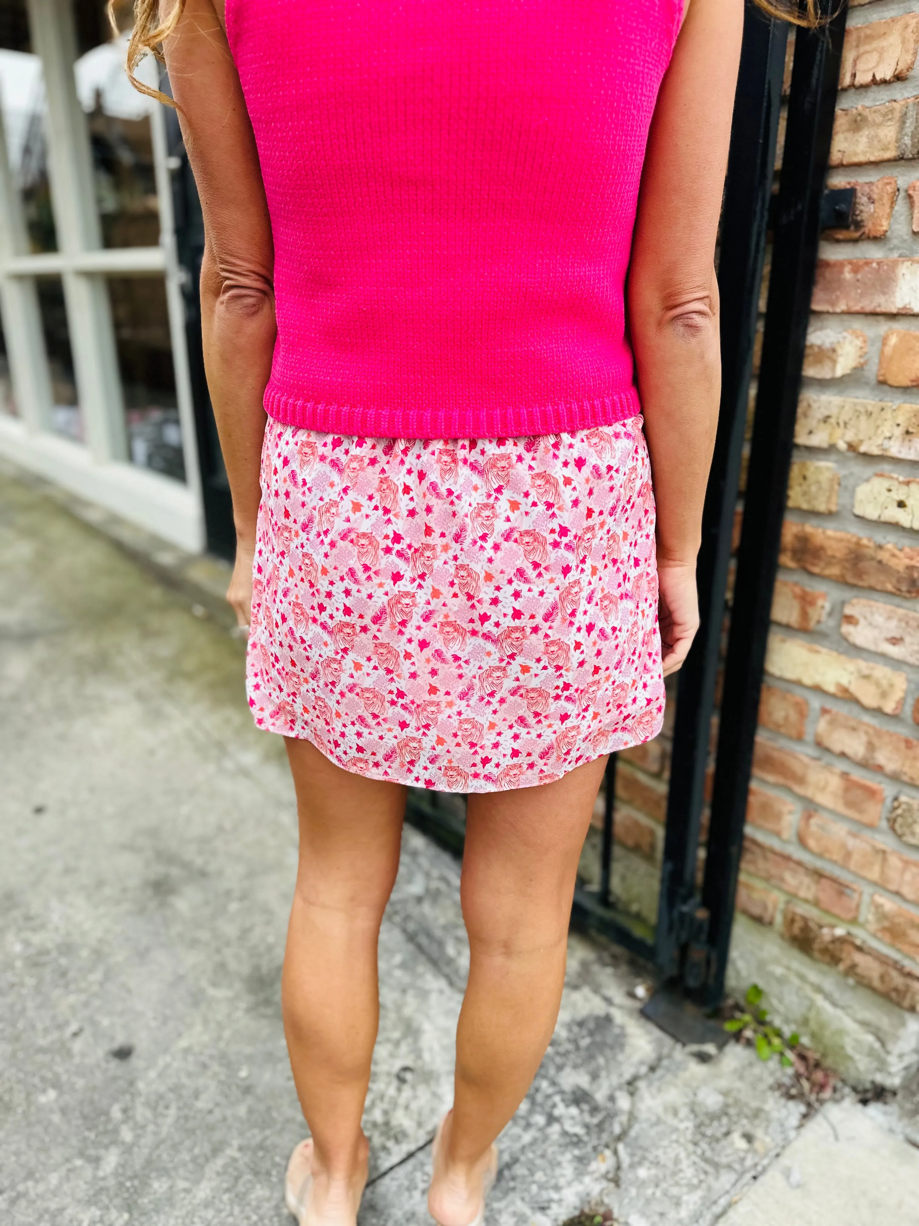Penelope Skirt- Tiger Orchid Love