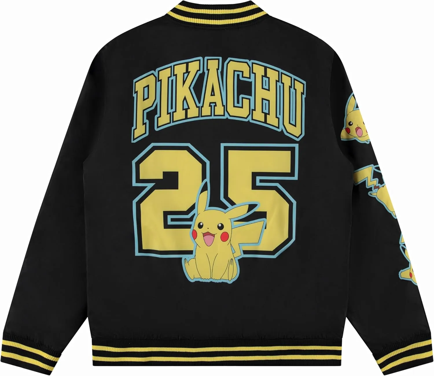 Pokemon Varsity Bomber Jacket for Men - Classic Mens Varsity Jackets - Jackets for Men Made with Soft Polyester Fabric