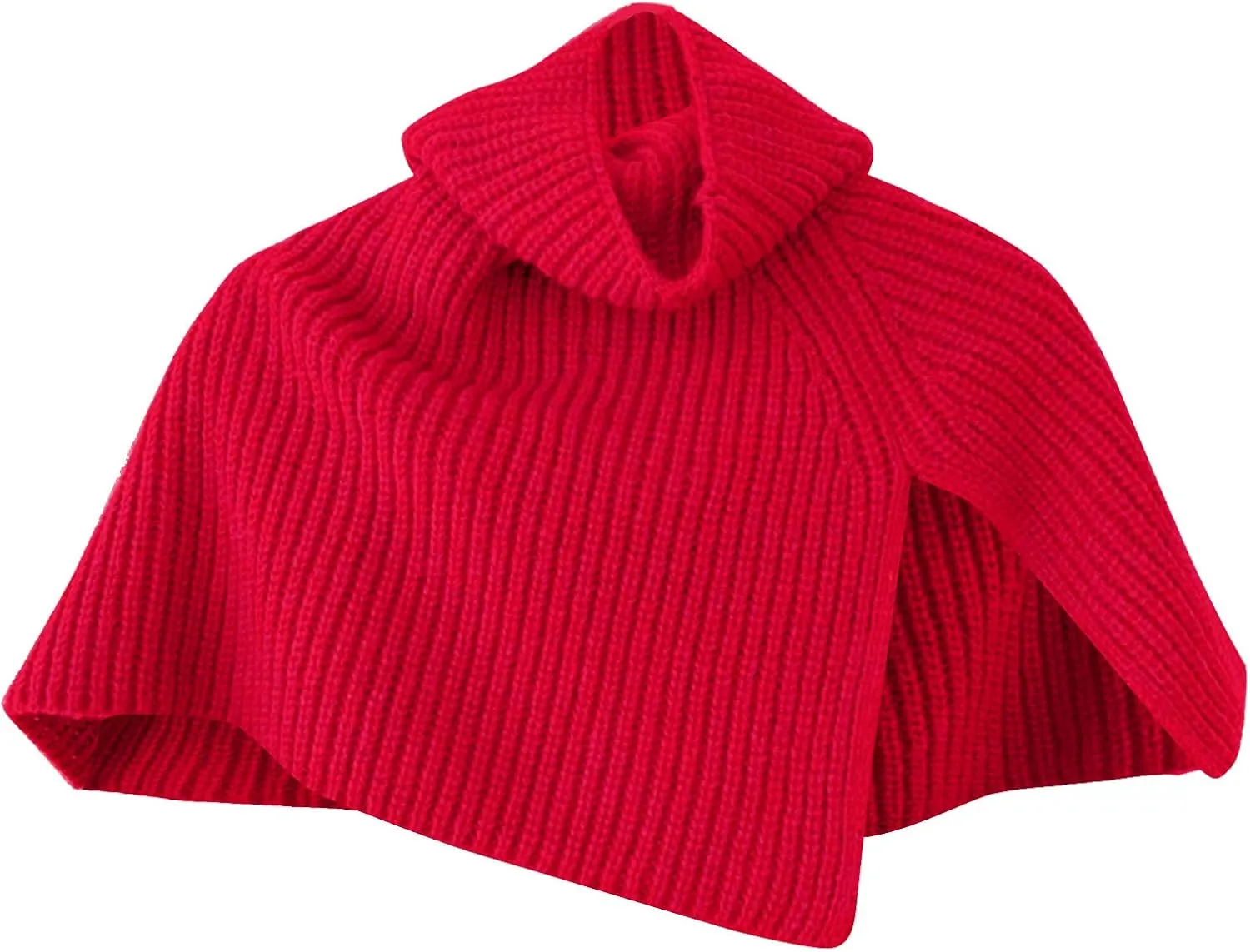 Pullover Scarf Knit Turtleneck Shawl Wrap Shrug Detachable Sweater Collar Winter Warm Neck Warmer Shawl Cape Cloak Shawl