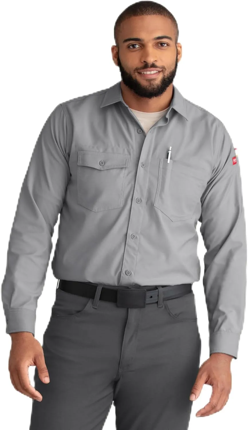 Red Kap Men's Cooling Long Sleeve Work Shirt