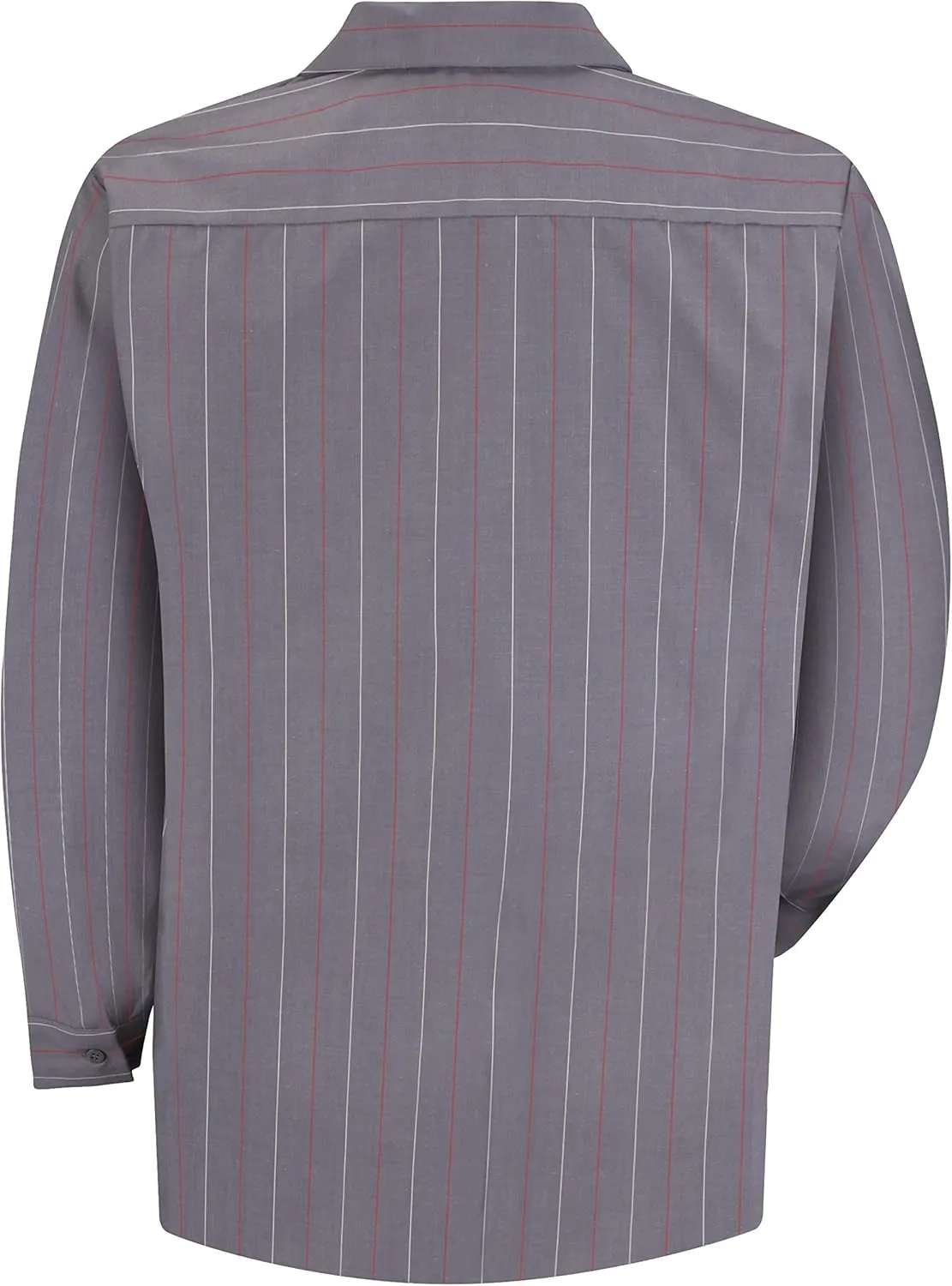 Red Kap Men's Long Sleeve Industrial Stripe Work Shirt