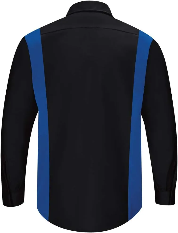 Red Kap Men's Long Sleeve Performance Plus Shop Shirt with Oilblok Technology