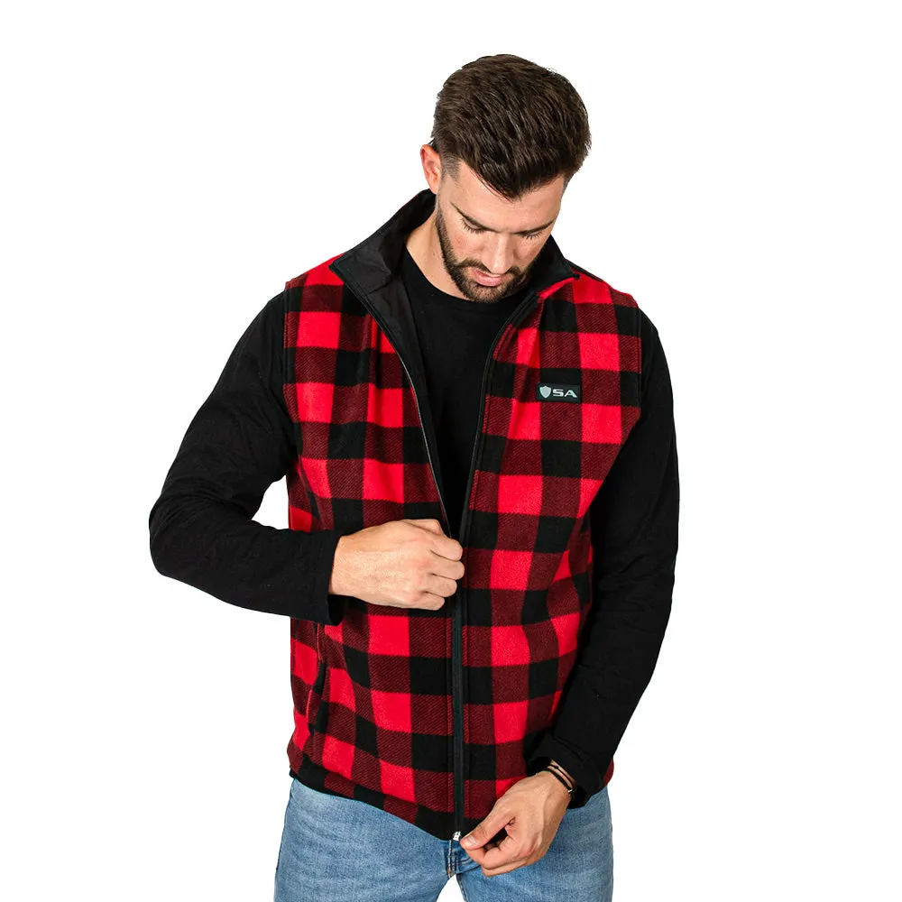 Reversible Vest | Lumberjack Red | Black
