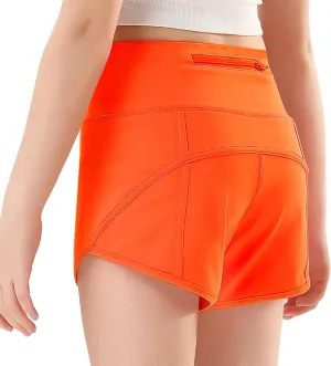 RISSCAN Girls Athletic Running Shorts Teen Girls with Back Zip Pocket Workout Quick Dry Lightweight Active Short for Kids