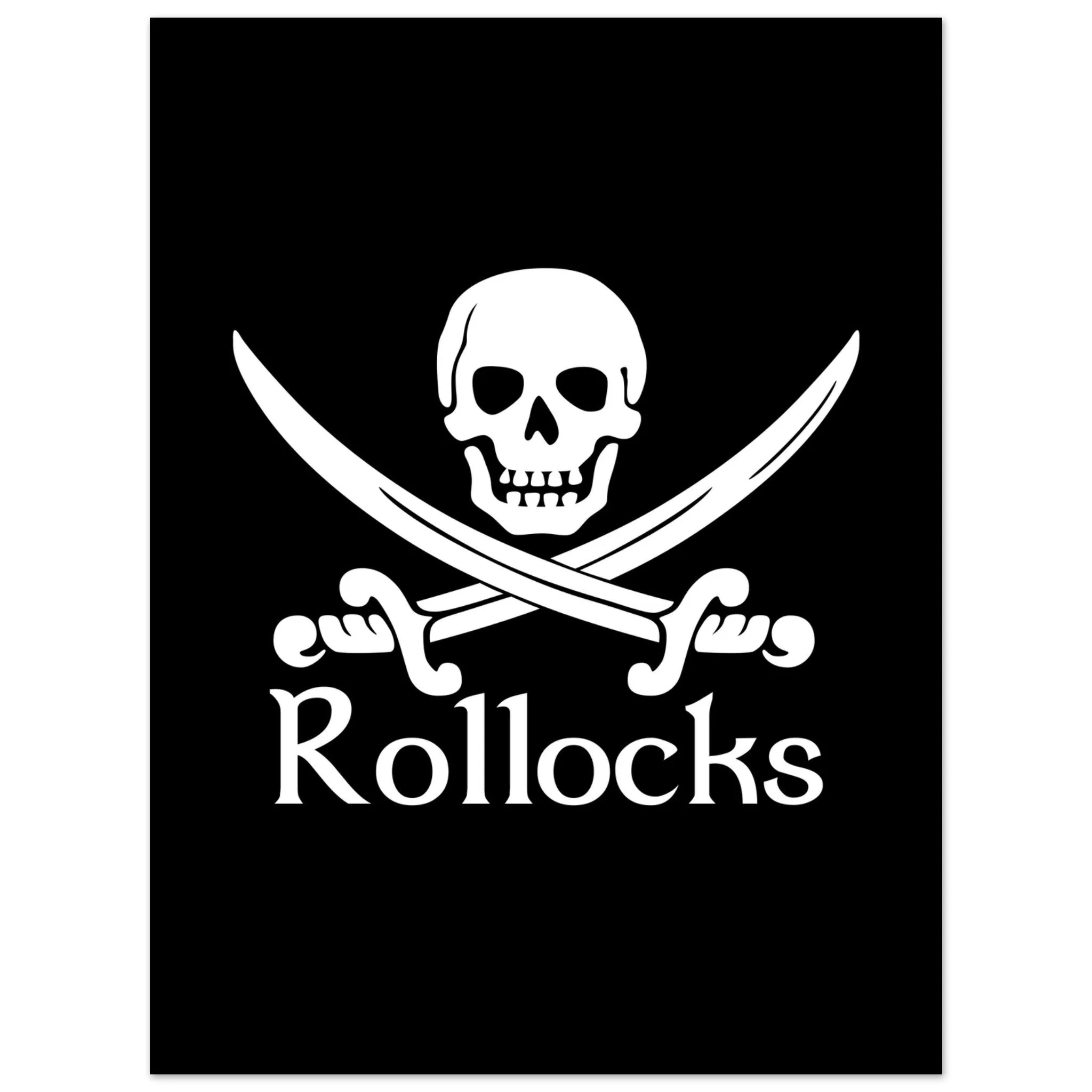 Rollocks Black Range Aluminum Print