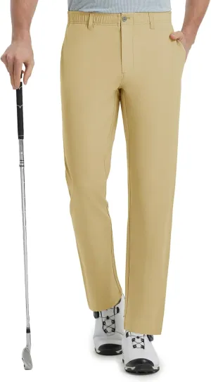 Rouen Golf Pants Men Lightweight Quick Dry - 30"/32"/34" Stretch Water-Resistant Casual Flat Front Mens Dress Pants Pockets