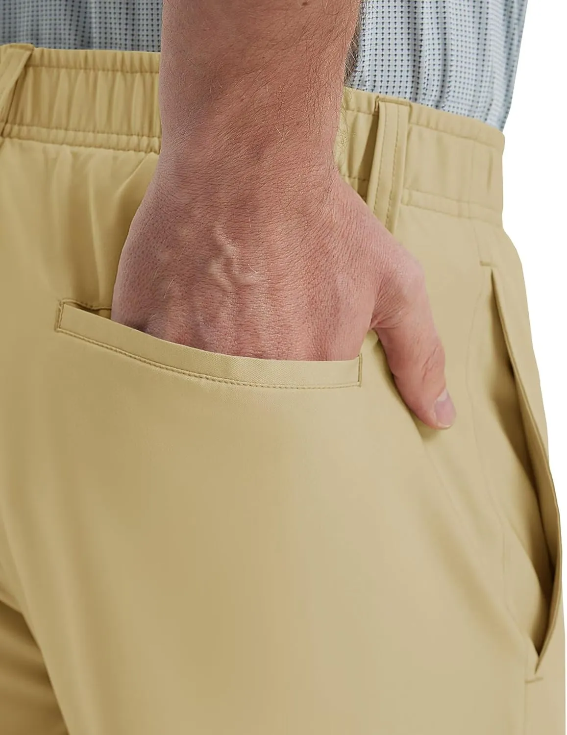 Rouen Golf Pants Men Lightweight Quick Dry - 30"/32"/34" Stretch Water-Resistant Casual Flat Front Mens Dress Pants Pockets