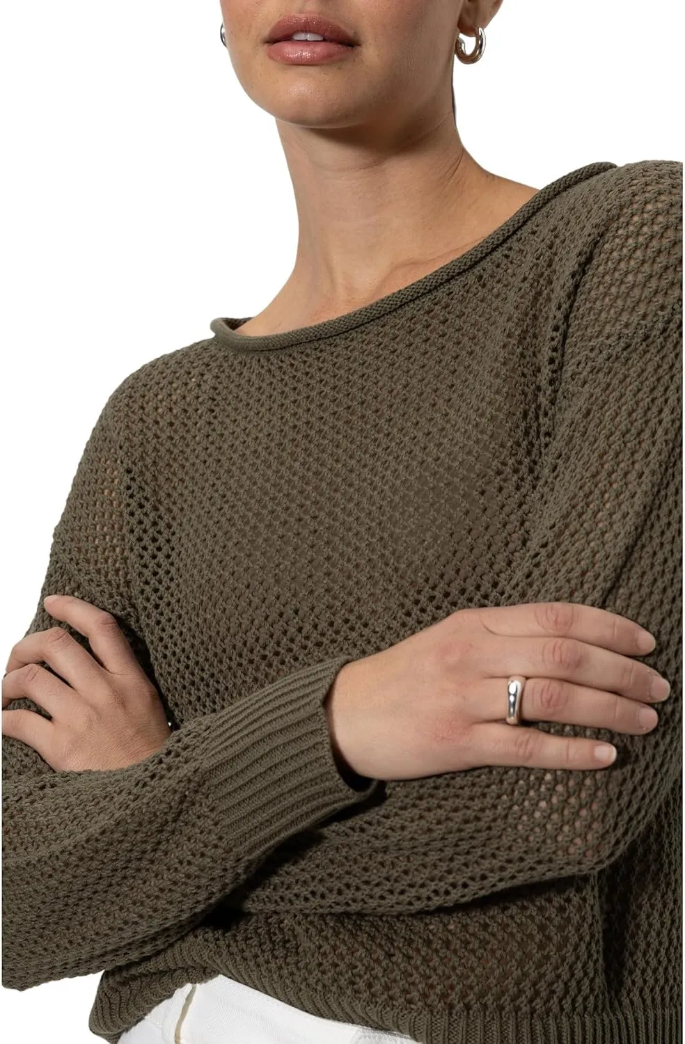 Sanctuary Women's Open Knit Sweater