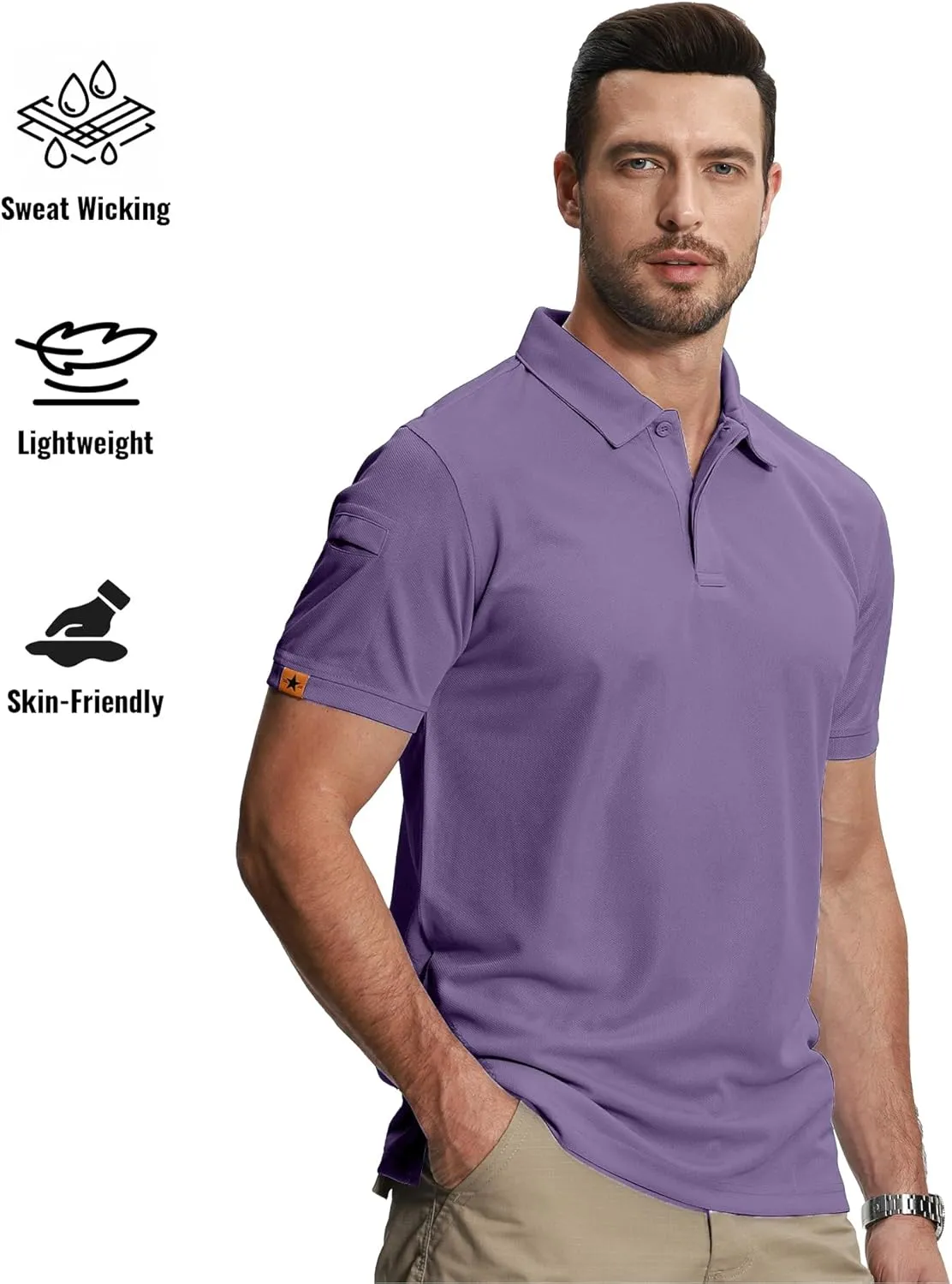 SCODI 5 Pack Mens Polo Shirts Short Sleeve Athletic Golf Polo Shirt for Men Casual Collared Summer Multipack T-Shirts