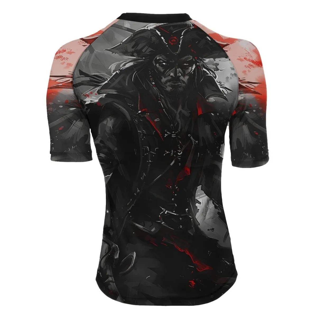 Shadow Pirate Caribbean Women's Short Sleeve Rash Guard
