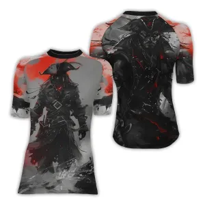 Shadow Pirate Caribbean Women's Short Sleeve Rash Guard