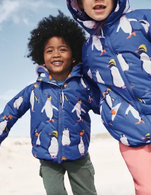 Sherpa Lined Anorak-Penguin Print