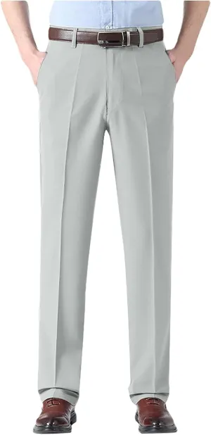 Silamone Timeless Stretch Pants, Timelessflex - Men's High Stretch Straight Fit Pants, Calormas Mens