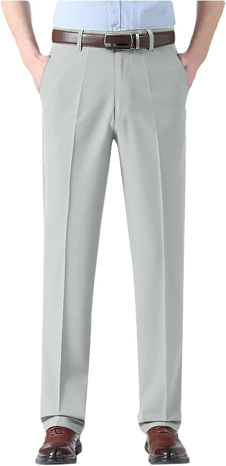 Silamone Timeless Stretch Pants, Timelessflex - Men's High Stretch Straight Fit Pants, Calormas Mens