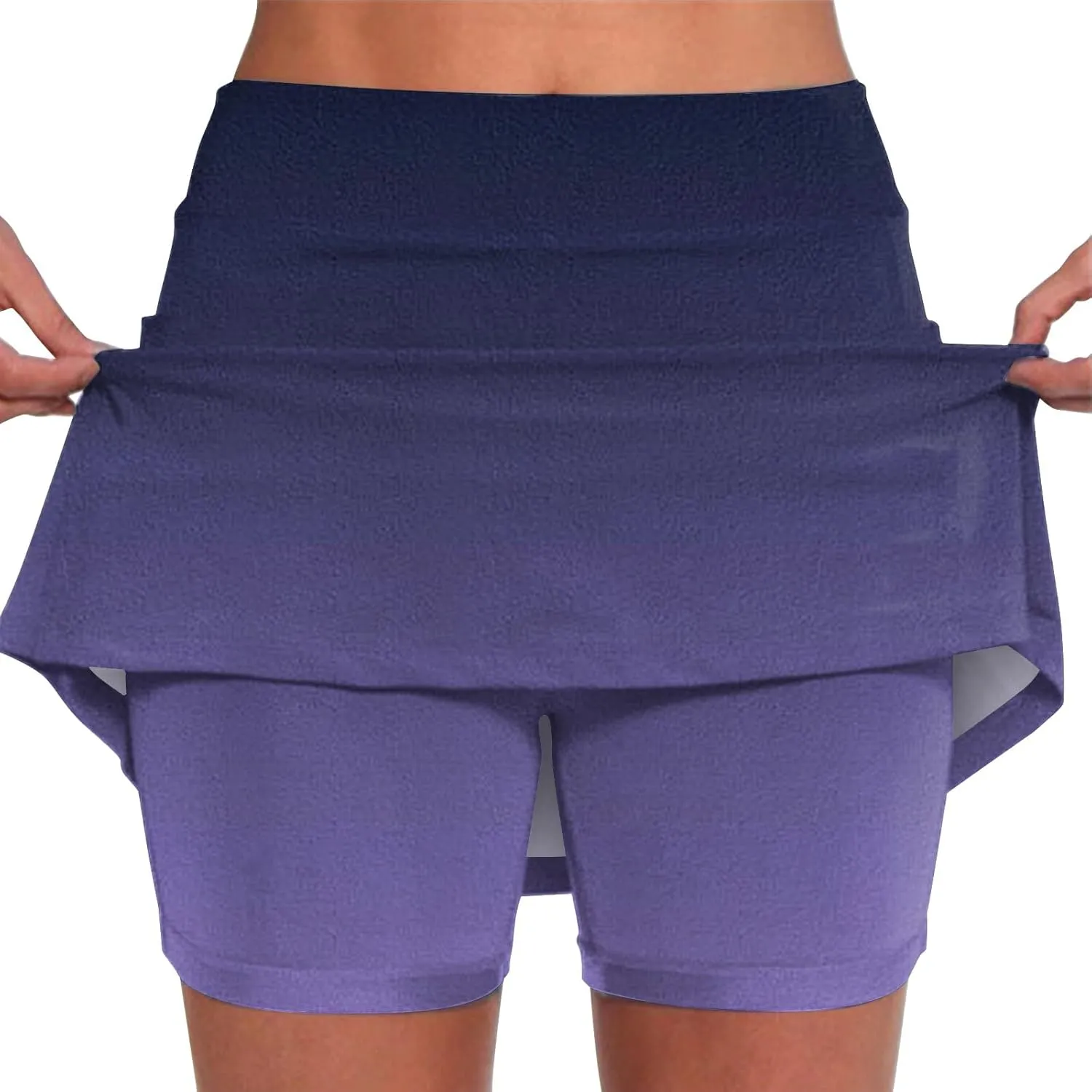 Skorts for Women Plus Size Shorts,Women's Knee Length Skorts Skirts Tennis Athletic Golf Causal Skort with Pockets