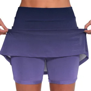 Skorts for Women Plus Size Shorts,Women's Knee Length Skorts Skirts Tennis Athletic Golf Causal Skort with Pockets