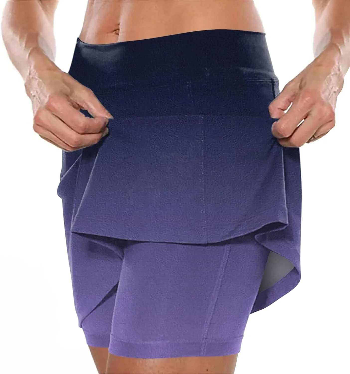Skorts for Women Plus Size Shorts,Women's Knee Length Skorts Skirts Tennis Athletic Golf Causal Skort with Pockets