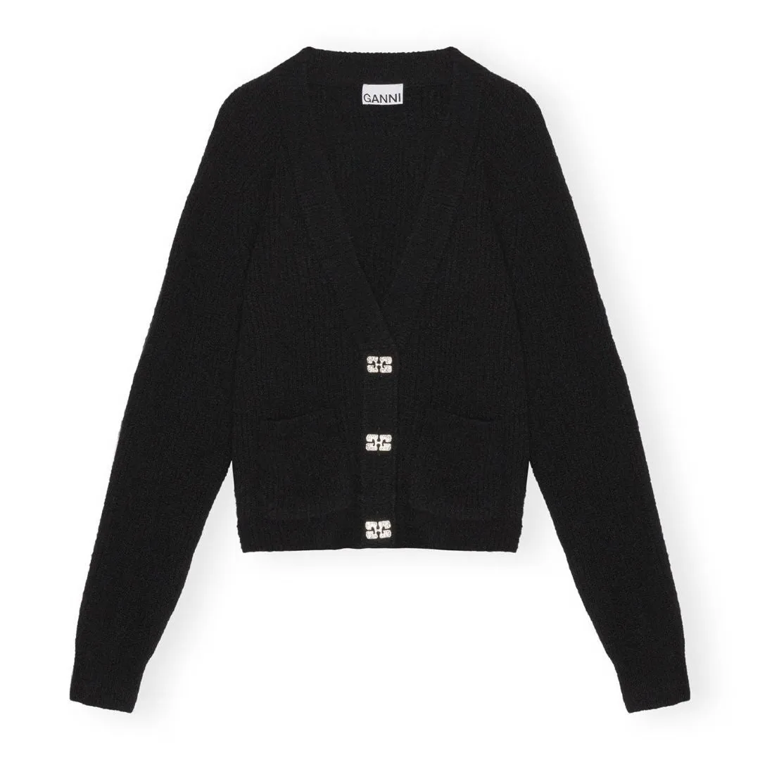 Soft Wool Cardigan (Black)