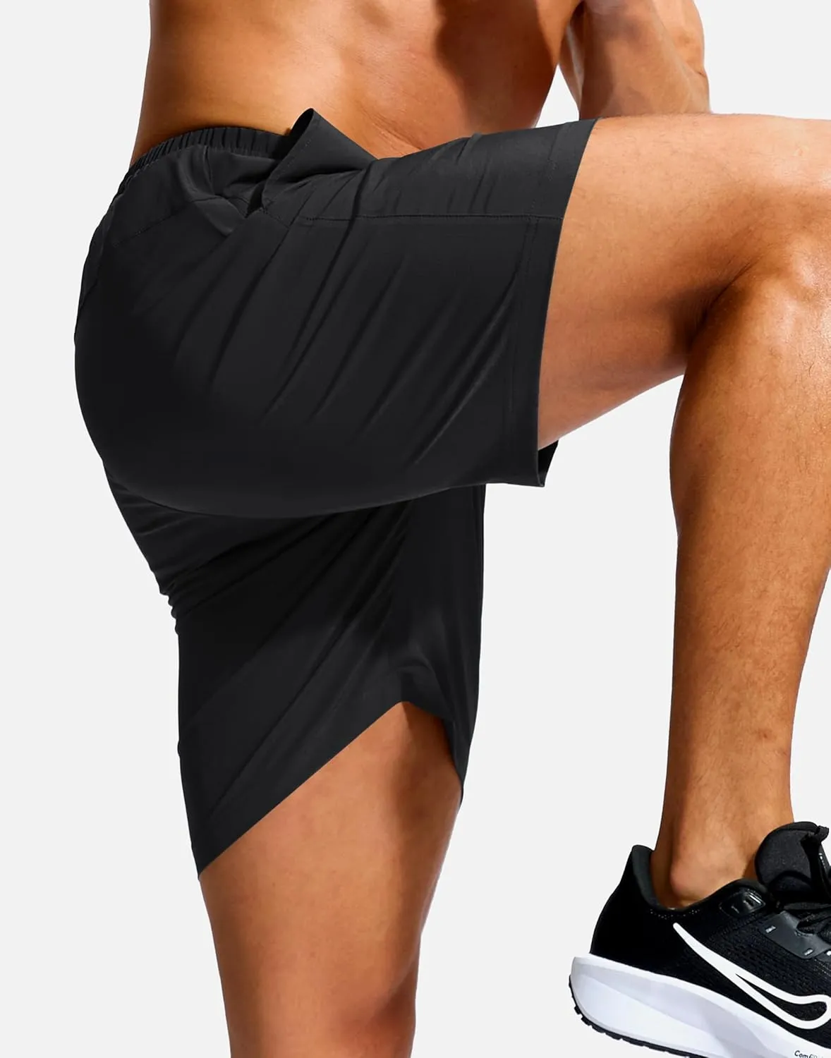 Soothfeel Men's Athletic Workout Shorts with Zipper Pocket 5"/7" Running Gym Shorts for Men Lightweight Quick Dry Tennis
