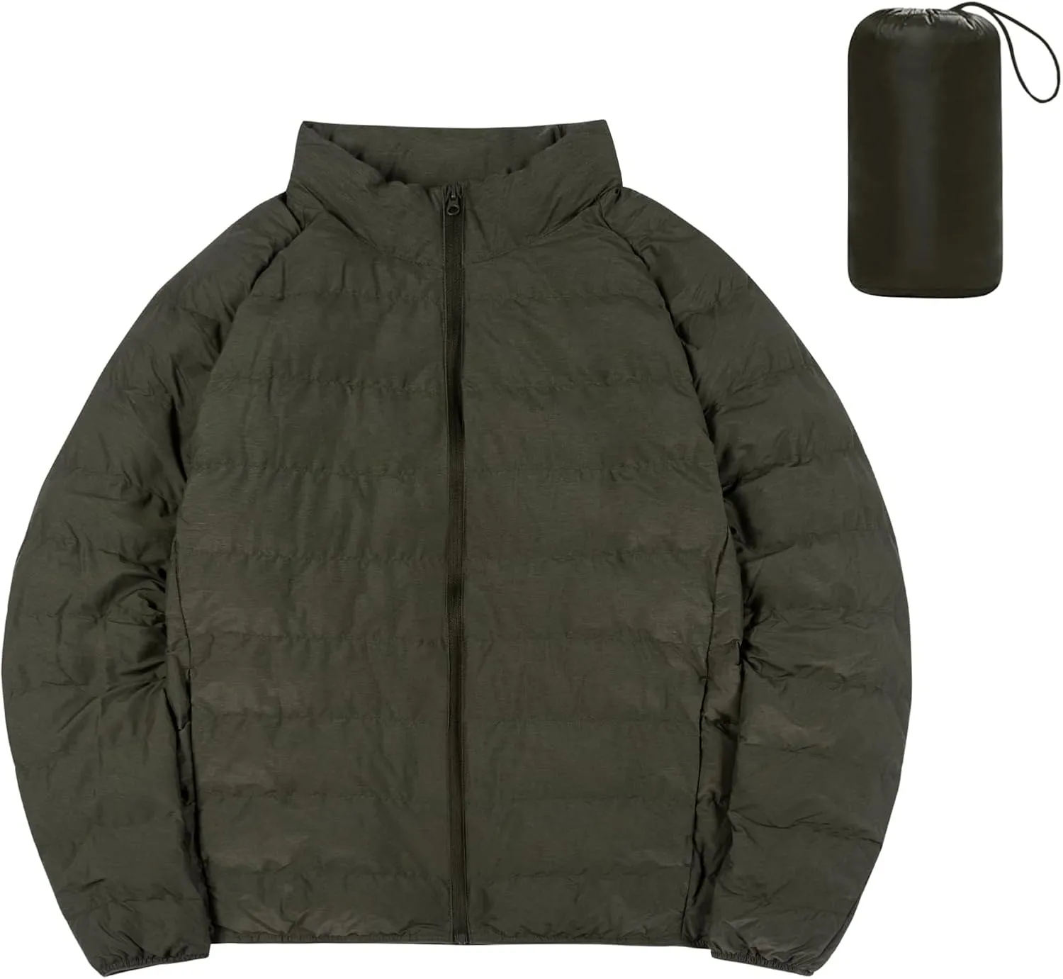 SURF CUZ Men's Puffer Jacket Lightweight Water-Resistant Winter Coat Windproof Packable Down Jacket Womens Warm Puffy Jacket