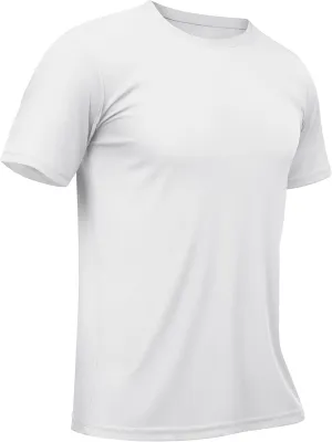 TACVASEN Swim Shirts for Men Rash Guard SPF Short Sleeve Sun T-Shirt UPF 50 Quick Dry Lightweight Fishing Water Shirt