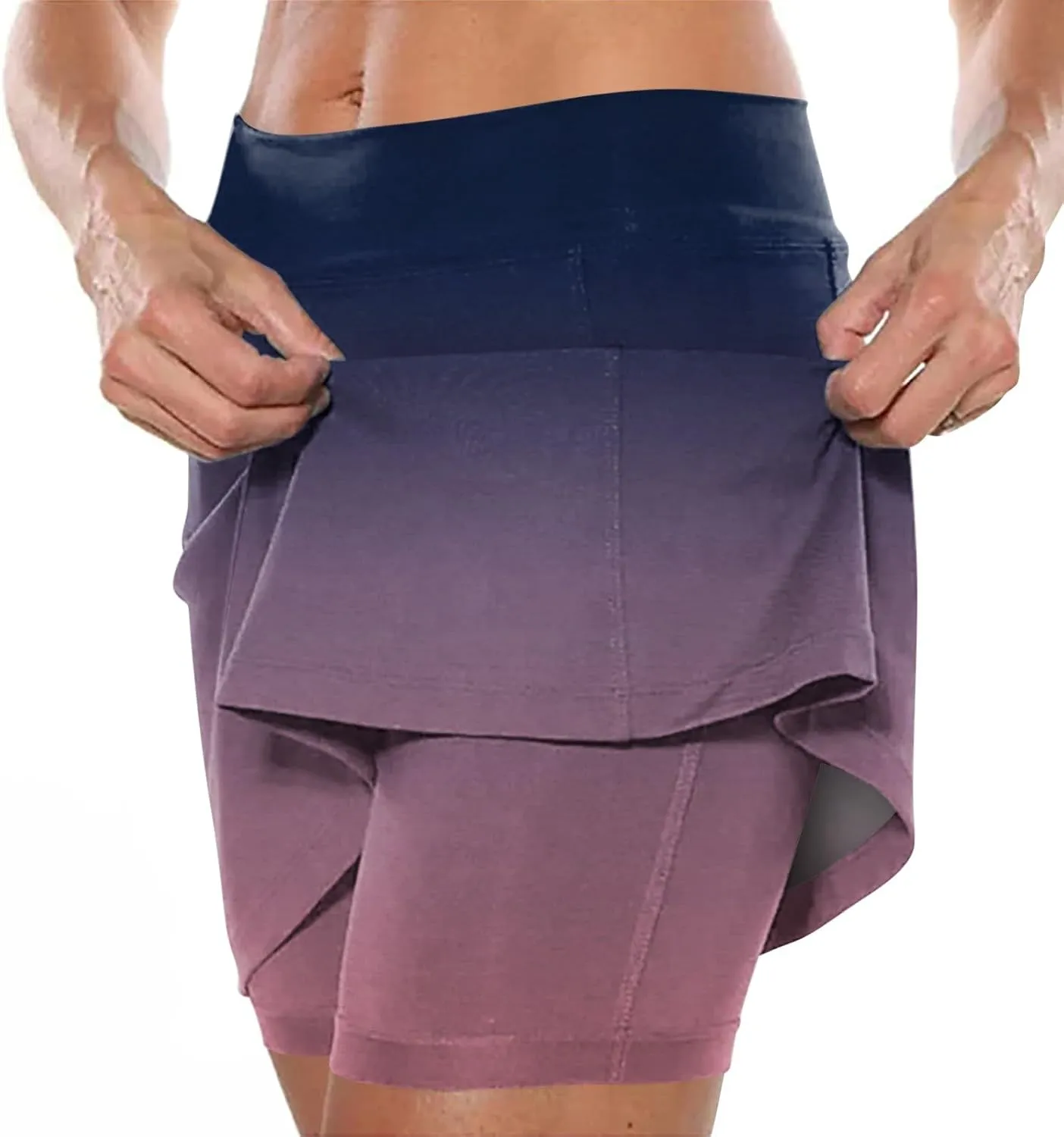 Tennis Skirts for Women Athletic Workout High Waisted Golf Skirt with Shorts Underneath Womens Tennis Skort
