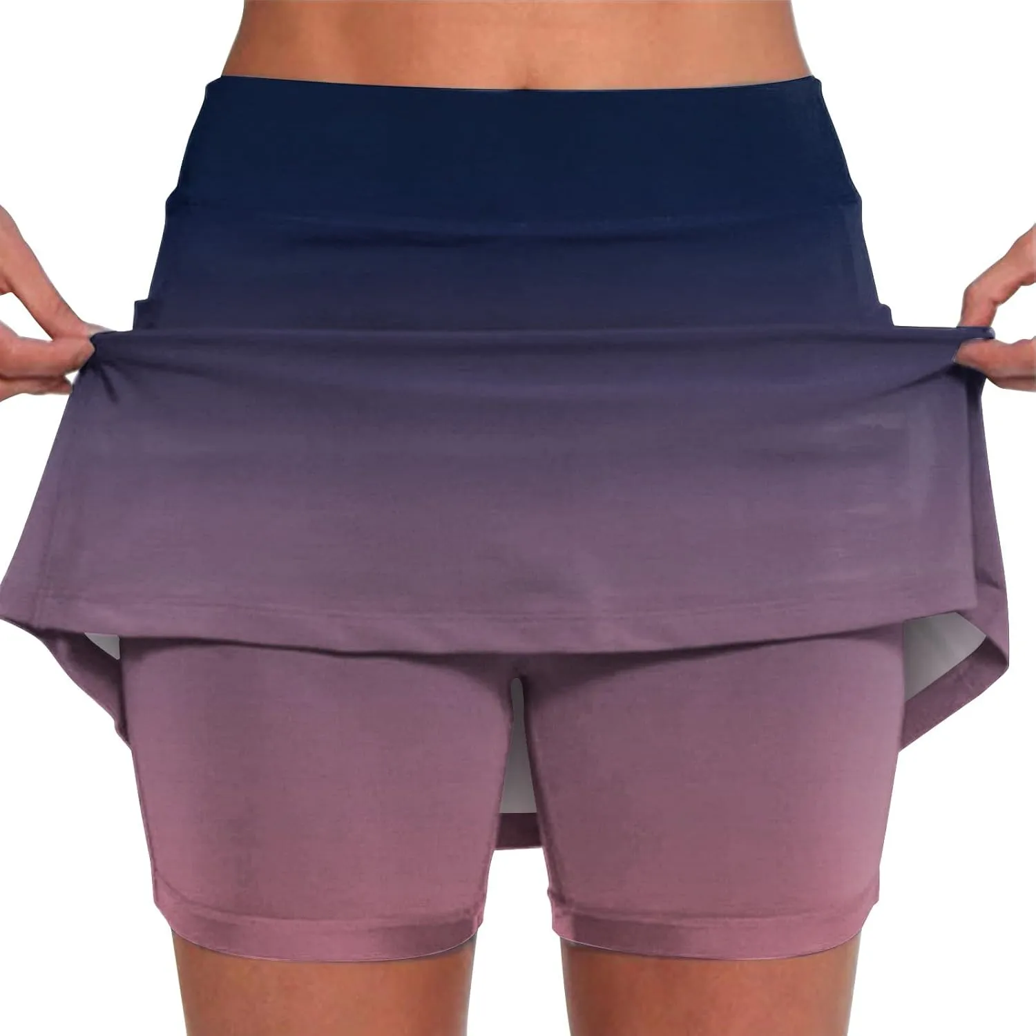 Tennis Skirts for Women Athletic Workout High Waisted Golf Skirt with Shorts Underneath Womens Tennis Skort