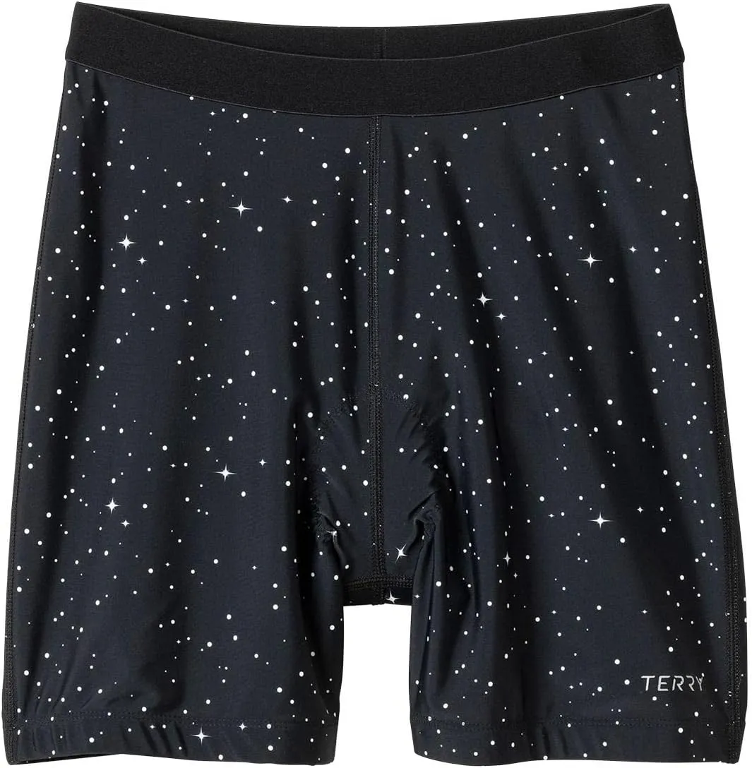 Terry Bike Shorts Women Padded, Bicycle Mixie Bike Liner Shorts for Women Cycling Underwear with Padding - Brief Style