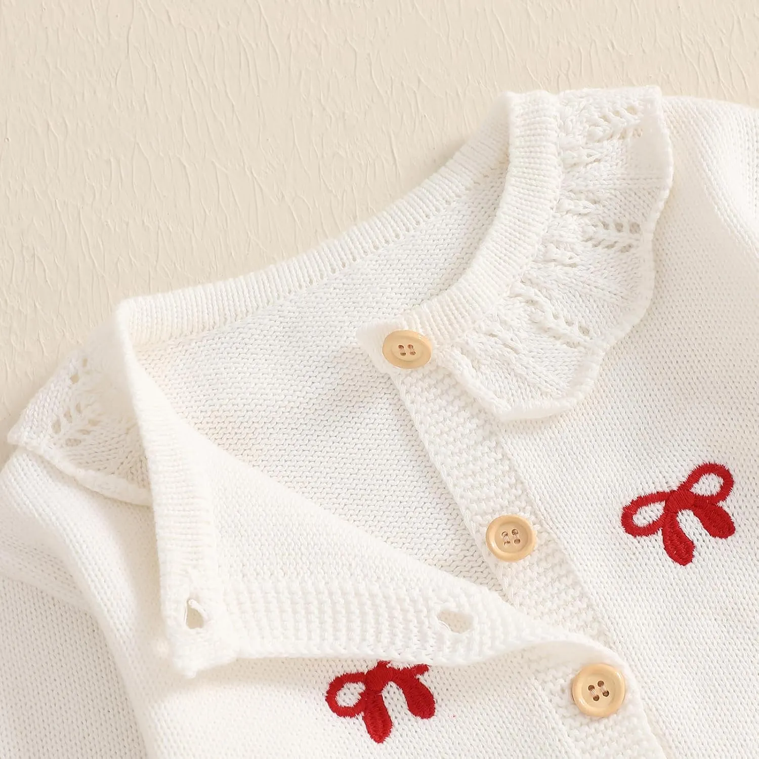 Toddler Baby Girl Cardigan Long Sleeve Floral Button Knit Sweater Coats Top Cute Fall Winter Knitwear Jacket Warm Clothes