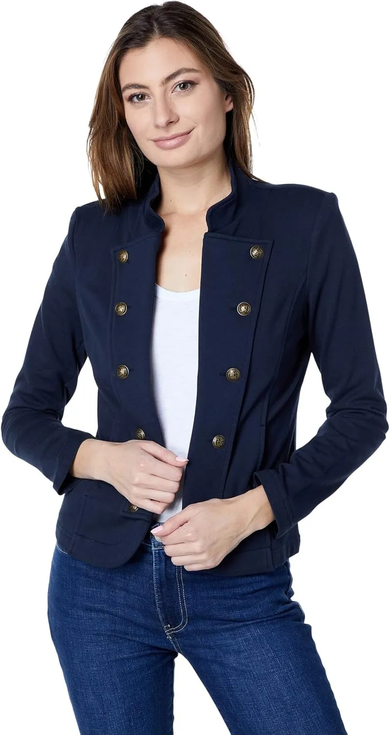 Tommy Hilfiger Womens Casual Band Jacket, Fall Fashion, Sky Capt, X-Large