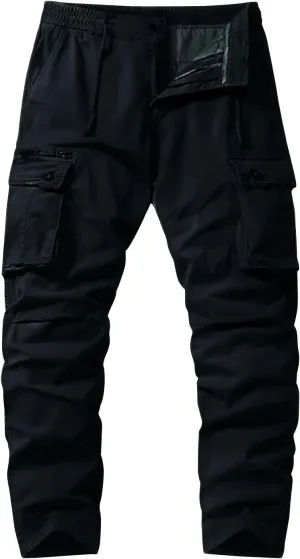 Travel Cargo Pants for Men, Summer Utility Fit Trendy Outdoor Mens Work Pants