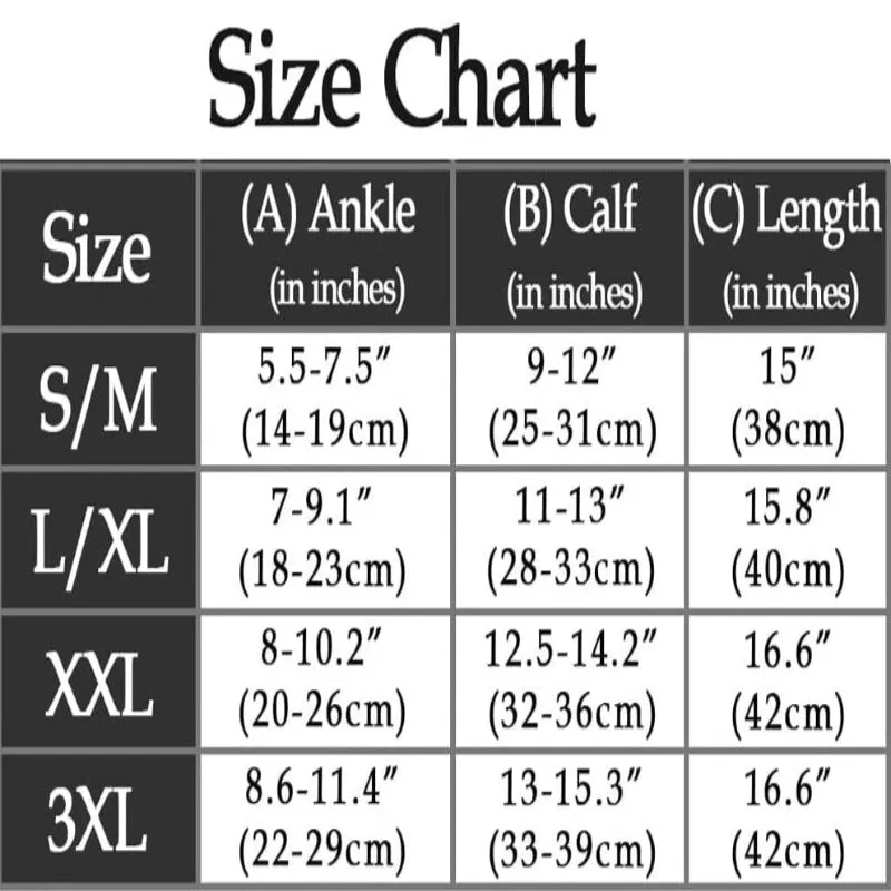 Unisex High Elasticity Compression Socks
