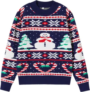 Unisex Ugly Christmas Sweaters Adult Long Sleeve Crewneck Sweaters Funny Top Pullover Xmas Party Family Gatherings