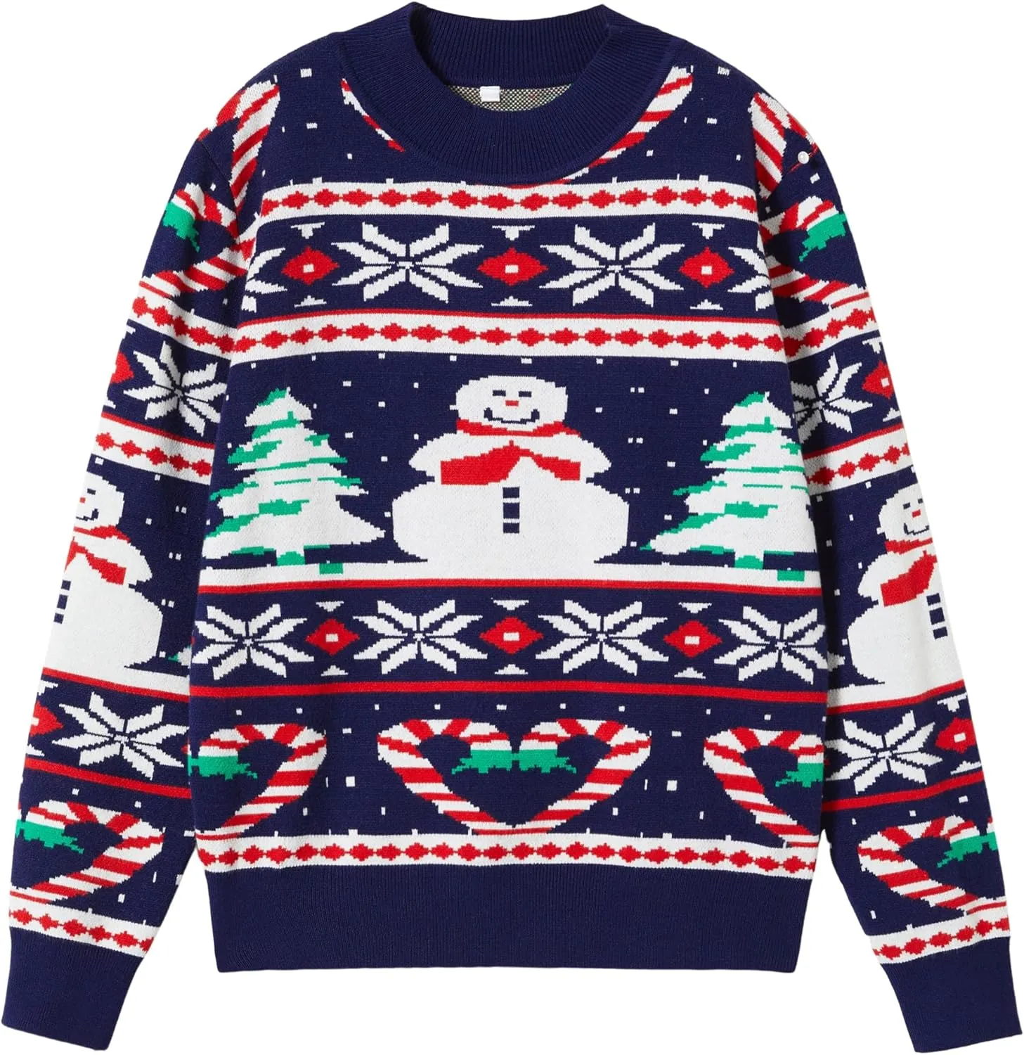 Unisex Ugly Christmas Sweaters Adult Long Sleeve Crewneck Sweaters Funny Top Pullover Xmas Party Family Gatherings