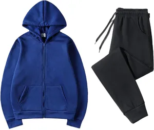 Women's 2 Piece Outfits Long Sleeve V Neck Graphic Workout Sweatshirt Wide Leg Sweatpant Tracksuit Sweatsuit